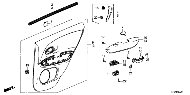 2017 Honda HR-V Base Com*NH1031L* Diagram for 83751-T7W-A01ZC