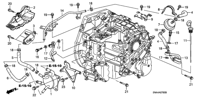 2008 Honda Civic ATF Pipe Diagram