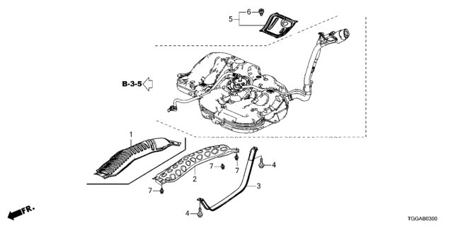 2021 Honda Civic Fuel Tank Guard Diagram