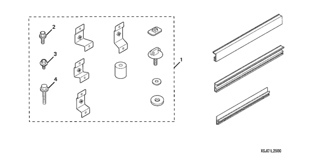 2006 Honda Ridgeline Bed Rail System Diagram