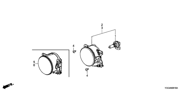 2018 Honda Civic Foglight Diagram