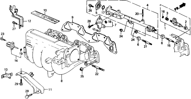 1991 Honda Civic Intake Manifold Diagram