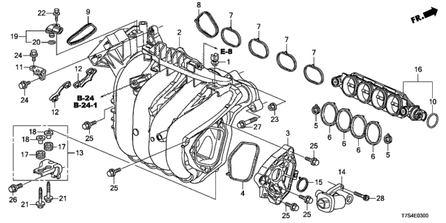 2016 Honda HR-V Intake Manifold Diagram