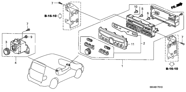 2005 Honda Pilot Bulb, Neo-Wedge (8V 75Ma) Diagram for 79671-S7S-941