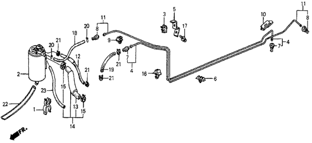 1983 Honda Prelude 2 Door DX KH 5MT Canister Diagram