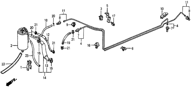 1983 Honda Prelude Pipe A, Vent Diagram for 17720-SB0-670