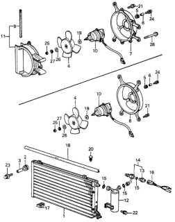 1983 Honda Civic 5 Door ** KL HMT A/C Air Conditioner - Fan Diagram