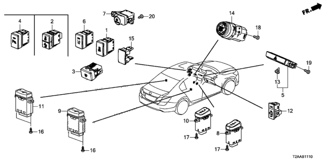 2017 Honda Accord Switch Diagram