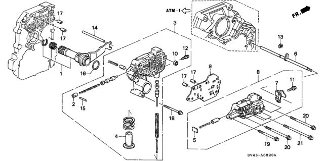 1996 Honda Accord AT Regulator Diagram