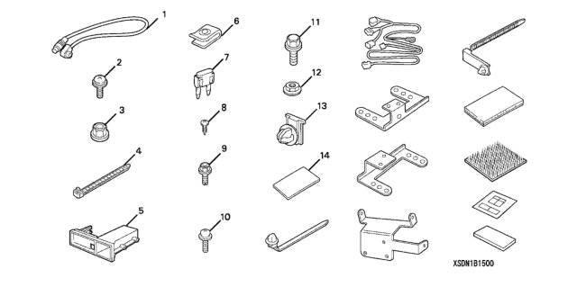 2003 Honda Accord 2 Door EX KA 5AT Attachment Kit (XM) Diagram