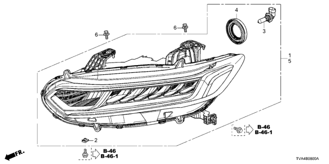 2020 Honda Accord Headlight Diagram
