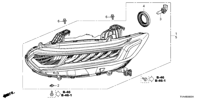 2019 Honda Accord Headlight Diagram