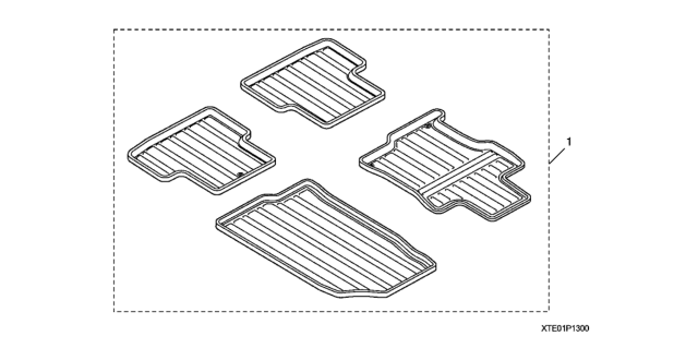 2009 Honda Accord All Season Floor Mat Diagram