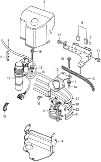 1980 Honda Prelude HMT Control Box - Tube Diagram 2