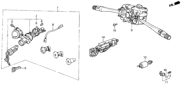 1984 Honda Civic Steering Wheel Switch Diagram