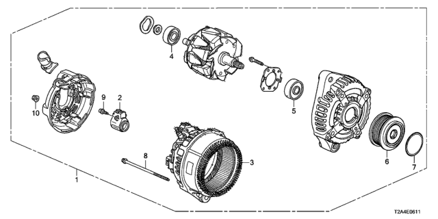 2014 Honda Accord Alternator (Reman) (Denso) Diagram for 06311-5G0-505RM