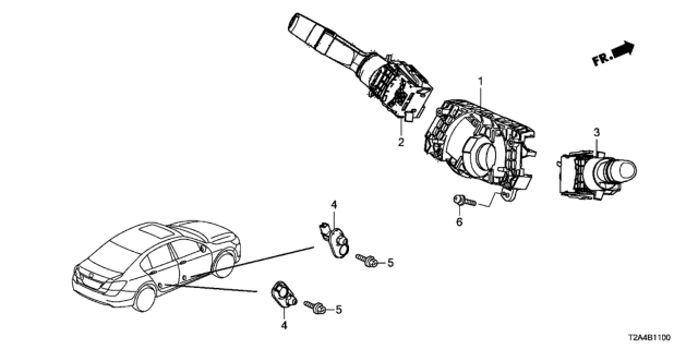 2013 Honda Accord Combination Switch Diagram