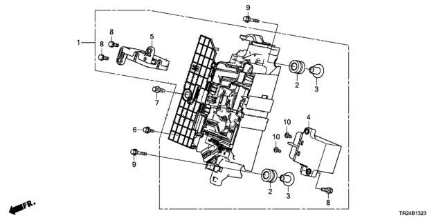 2013 Honda Civic Board Assembly, Junction Diagram for 1E100-RW0-003