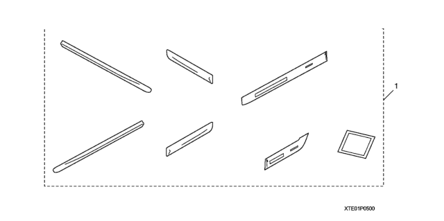 2012 Honda Accord Body Side Molding Diagram