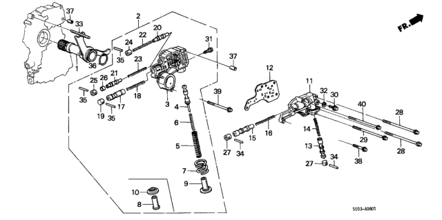 1986 Honda Accord AT Regulator Diagram