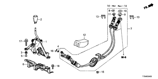 2016 Honda HR-V Rubber,Floating Diagram for 54117-T2A-A01