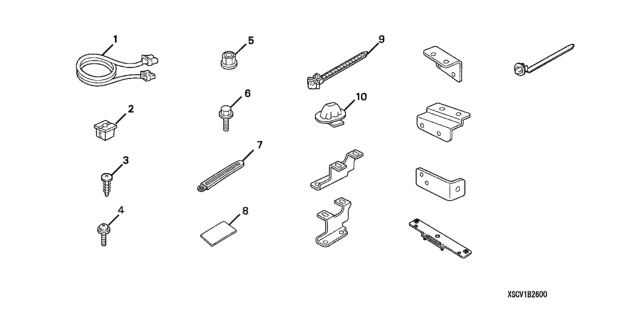 2004 Honda Element CD Changer Attachment Diagram