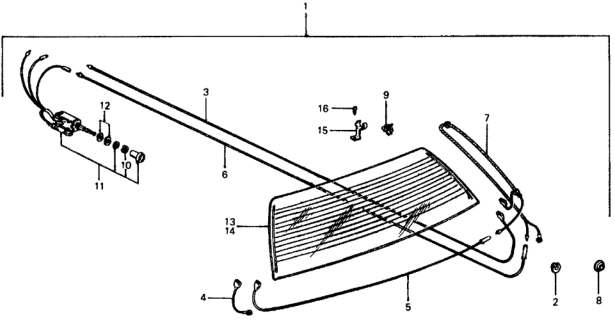 1977 Honda Civic Rear Window Defroster Kit Diagram