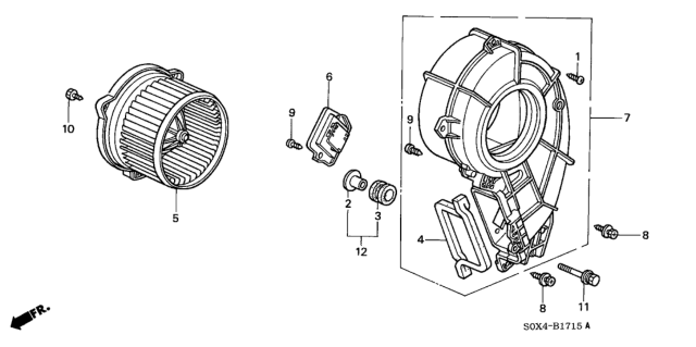 2002 Honda Odyssey Rear Heater Blower Diagram