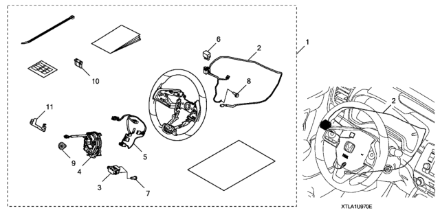 2021 Honda CR-V Electronic Control Unit, Hsw Diagram for 78550-TLA-C51