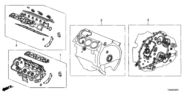 2016 Honda Accord Gasket Kit (V6) Diagram