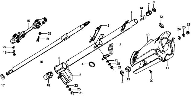 1978 Honda Civic Plate, Bending Diagram for 53212-634-670