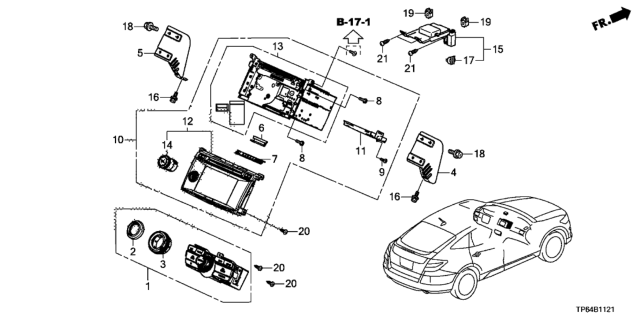 2013 Honda Crosstour Odmd Navigation Diagram for 39541-TP6-A81RM