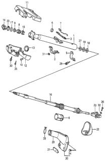 1982 Honda Accord Steering Column Diagram