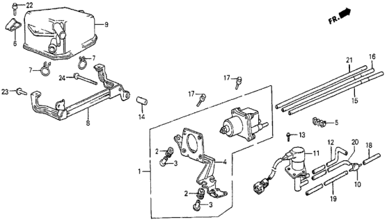 1983 Honda Prelude 2 Door DX KH 5MT Air Jet Control Diagram