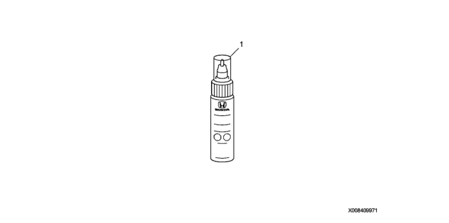 2008 Honda S2000 2 Door CR (WITH AC) KA 6MT Touch-Up Paint Diagram