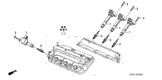 2009 Honda Odyssey Plug Hole Coil Diagram