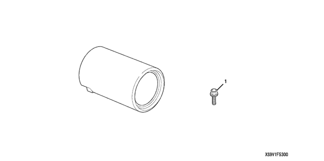 2008 Honda Pilot Exhaust Pipe Finisher Diagram