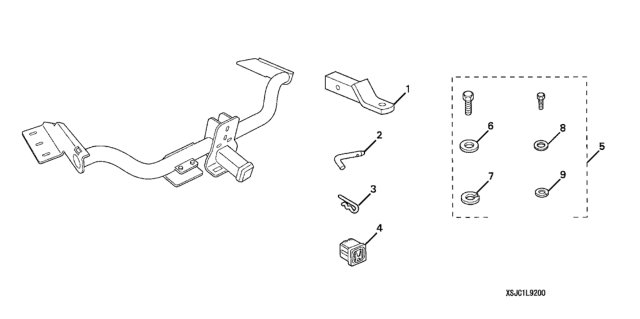 2006 Honda Ridgeline Trailer Hitch Diagram