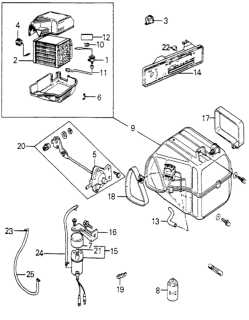 1979 Honda Accord Illumination Assy., A/C Diagram for N146441-0580