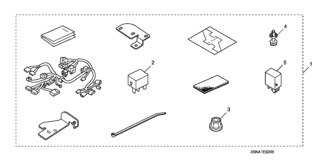 2008 Honda Civic 4 Door EX KA 5AT Remote Starter Attachment Diagram