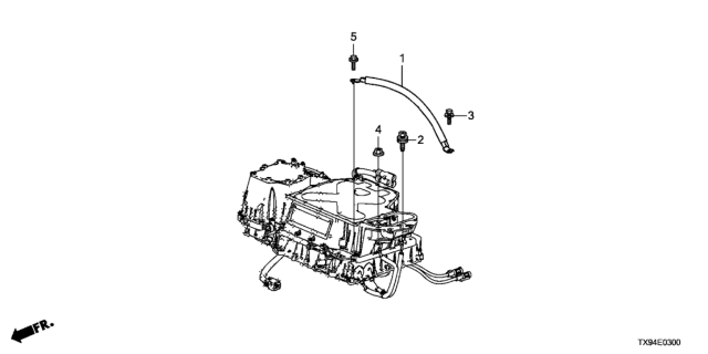 2014 Honda Fit EV Cable, Pcu Ground Diagram for 1N521-RDC-A00