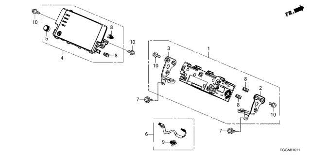 2021 Honda Civic Display Audio Unit Diagram