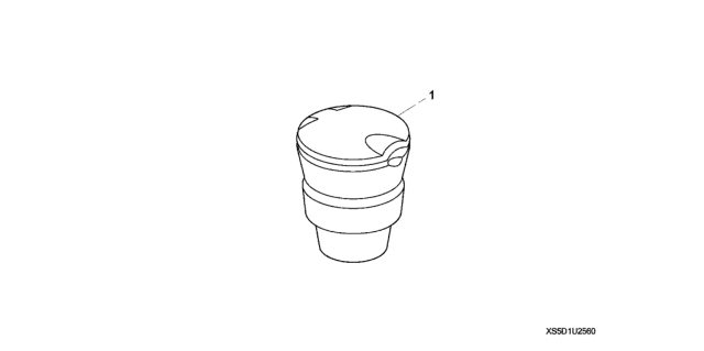 2020 Honda Fit Ashtray - Cup Holder Type Diagram