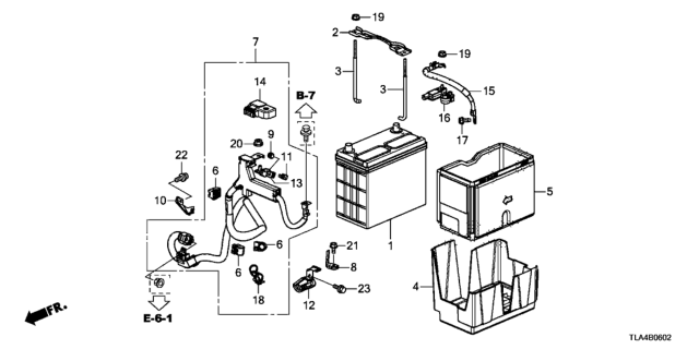 2017 Honda CR-V Plate, Battery Setting (55B) Diagram for 31512-TLA-A00