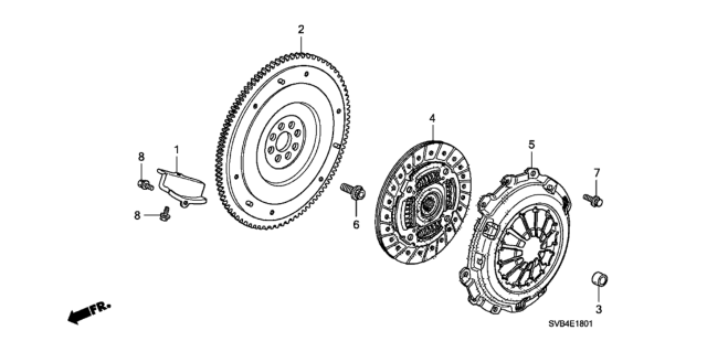 2010 Honda Civic Clutch (2.0L) Diagram