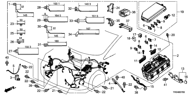 2012 Honda Civic Wire Harness - Diagram 1