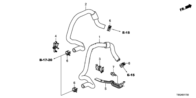 2017 Honda Civic Water Hose Diagram