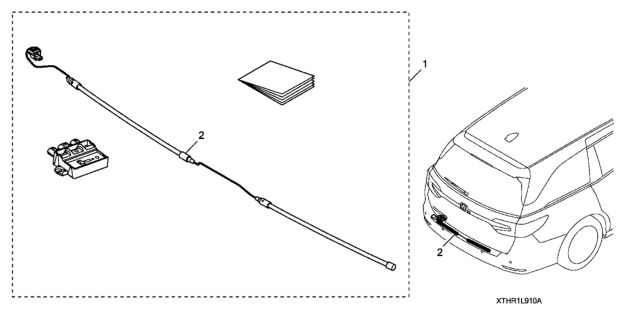 2021 Honda Odyssey Trailer Hitch Hands Free Access Adapter Diagram