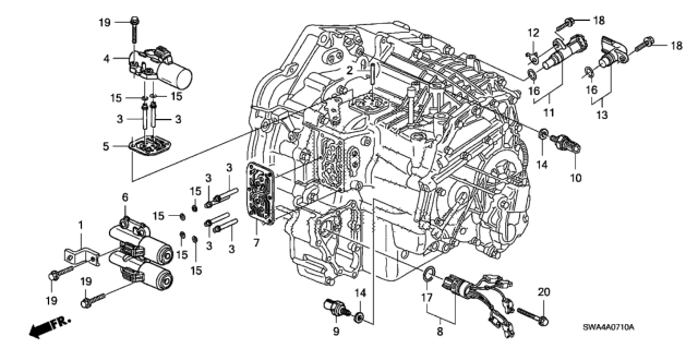 2011 Honda CR-V AT Solenoid Diagram