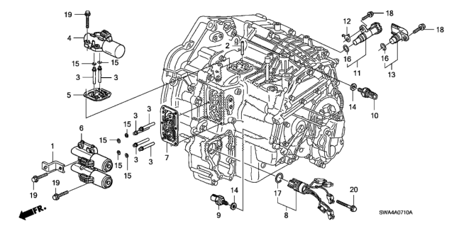 2007 Honda CR-V AT Solenoid Diagram